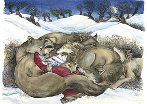 Picture of Little Red Reading to the Wild Wolves
