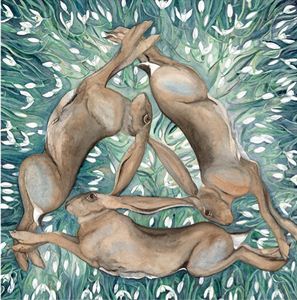 Picture of Hares and Snowdrops