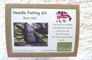 Picture of Barn Owl Needle Felting Kit