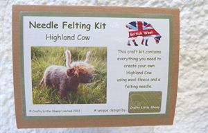 Picture of Highland Cow Needle Felting Kit