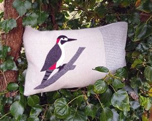 Picture of Woodpecker Cushion - Oblong