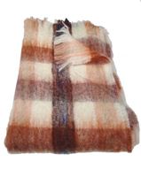 Picture of Mohair Throw - Warm Spice and Ecru