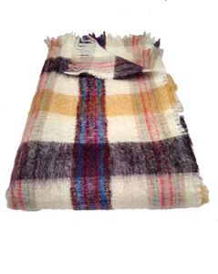 Picture of Mohair Throw - Blackberry and Biscuit