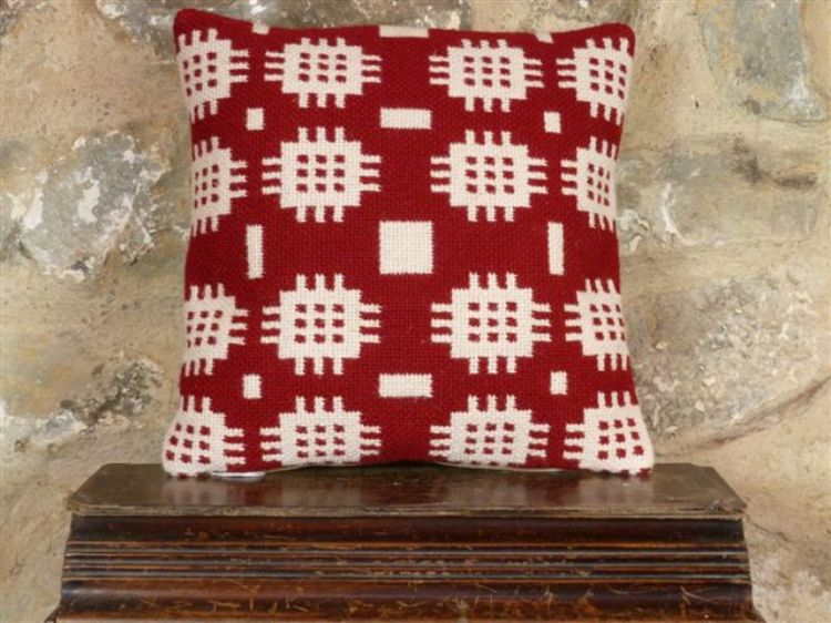 Picture of BerryRed Tapestry Cushion old version