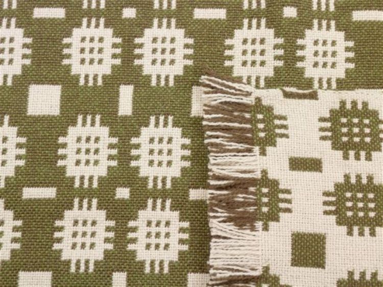 Picture of Fern Green Welsh Tapestry Floor Rug