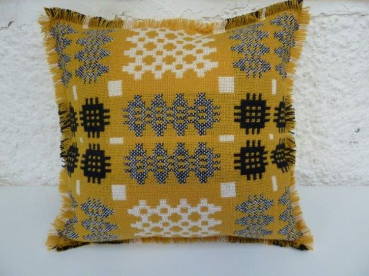 Picture of Gold Welsh Tapestry Cushion