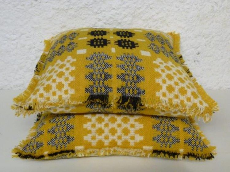 Picture of Gold Welsh Tapestry Cushion