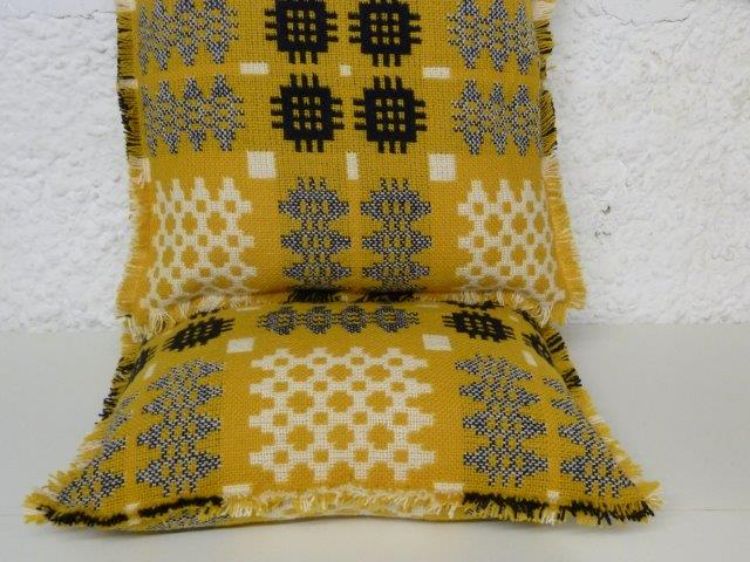 Picture of Gold Welsh Tapestry Cushion