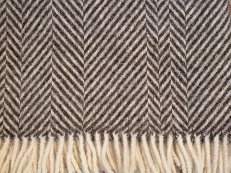 Picture of Jacobs Wool Brown Blanket