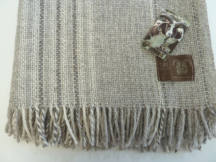 Picture of Jacobs Wool Striped Throw/Blanket