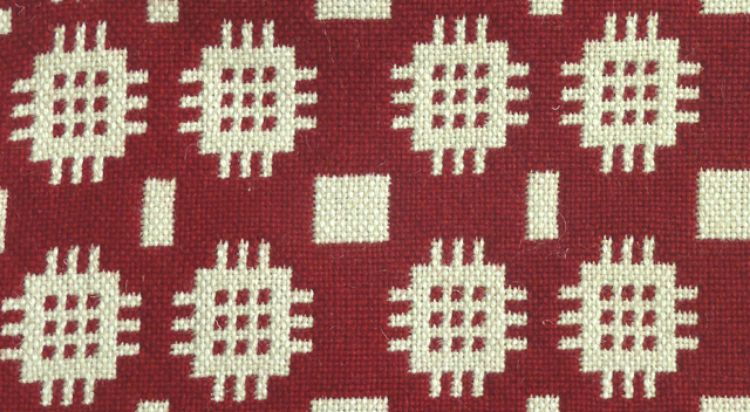 Picture of Berry Red Welsh Tapestry Floor Rug