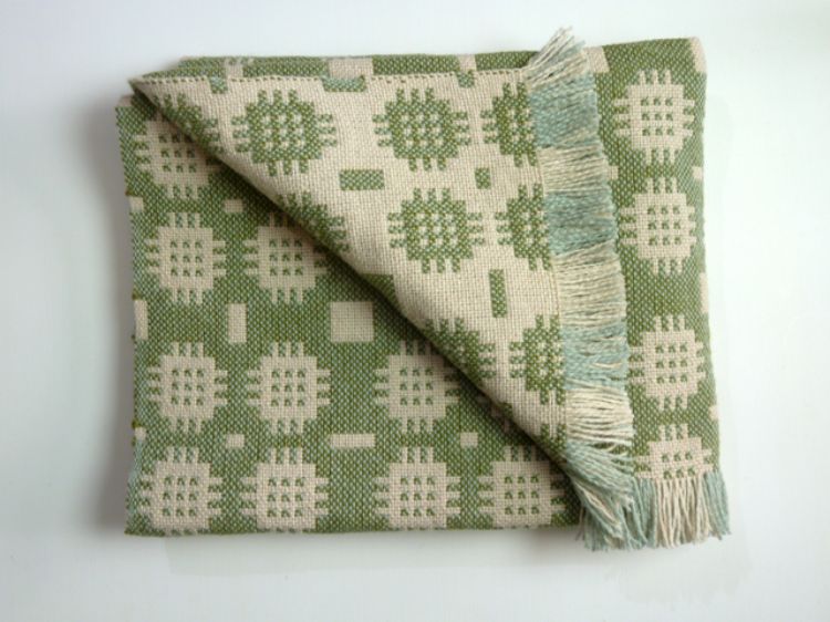 Picture of Sea Green Welsh Tapestry Floor Rug