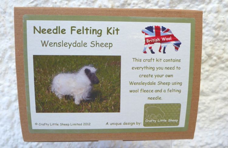 Picture of Wensleydale Sheep Needle Felting Kit