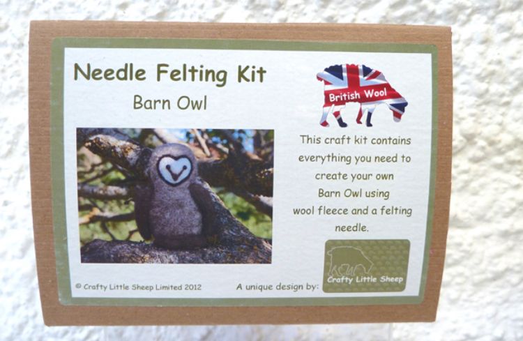 Picture of Barn Owl Needle Felting Kit
