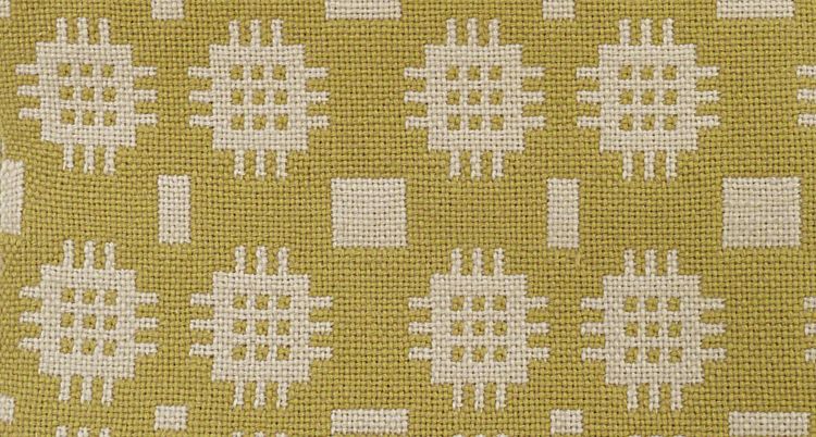 Picture of Yellow Ochre Welsh Tapestry Floor Rug