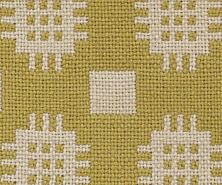 Picture of Yellow Ochre Welsh Tapestry Floor Rug