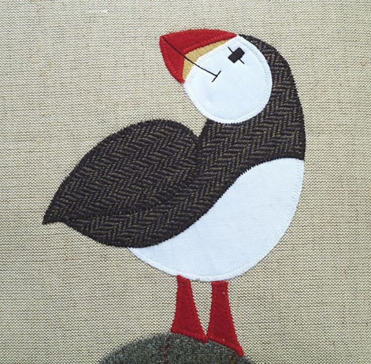 Picture of Puffin Cushion - Square