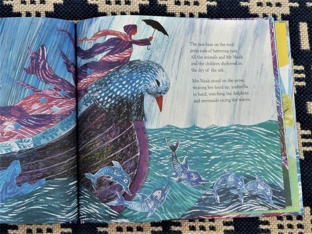 Mrs Noah's Pockets Jackie Morris and James Mayhew. Solva Woollen Mill