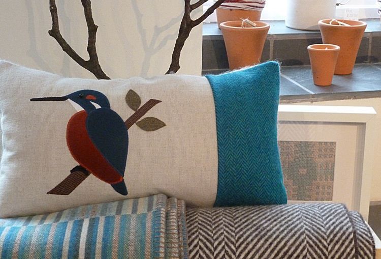 Picture of Kingfisher Cushion - Oblong