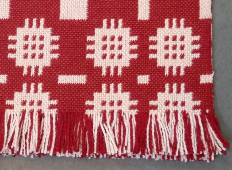 Picture of Berry Red Welsh Tapestry Floor Rug