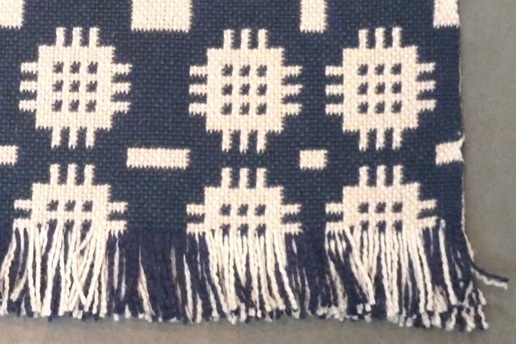 Picture of French Navy Welsh Tapestry Floor Rug