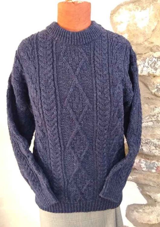 Picture of Aran Jumper - Denim