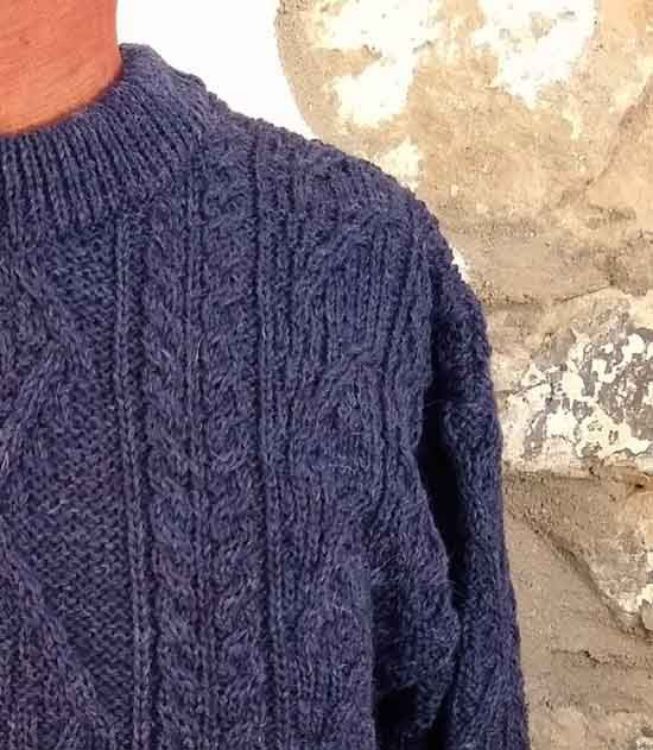 Picture of Aran Jumper - Denim