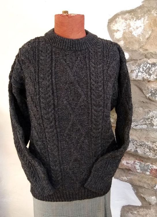 Picture of Aran Jumper - Charcoal