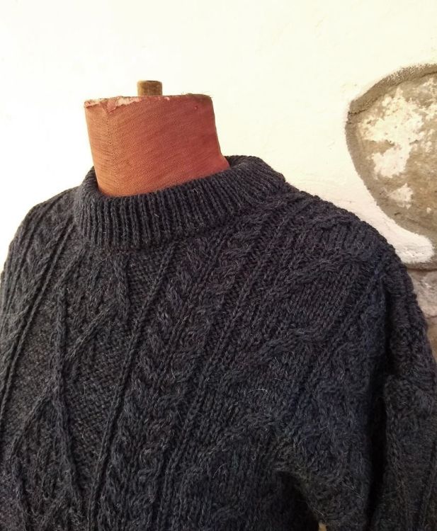 Picture of Aran Jumper - Charcoal