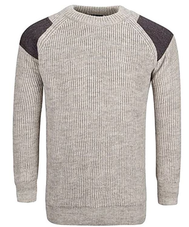 Picture of Tweed Men's Jumper - Oatmeal