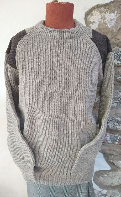 Picture of Tweed Men's Jumper - Oatmeal