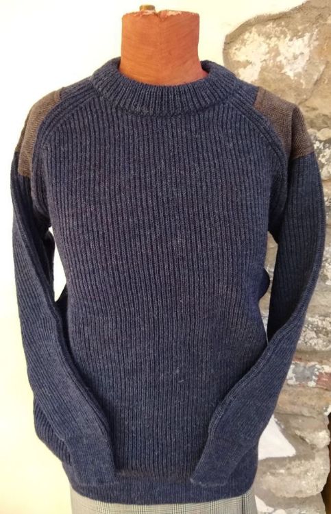 Picture of Tweed Men's Jumper - Denim