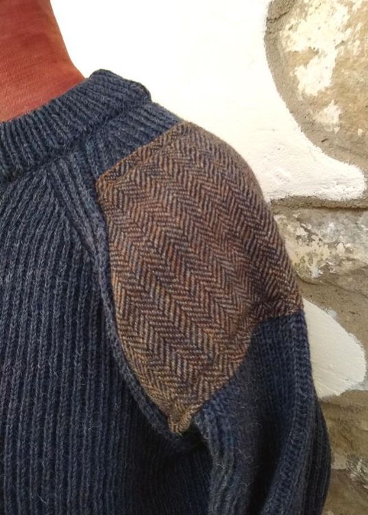 Picture of Tweed Men's Jumper - Denim