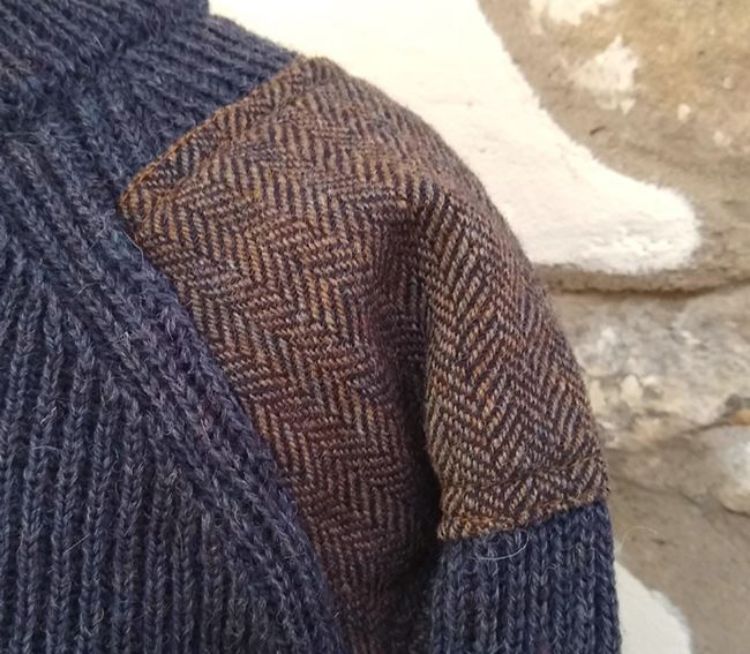 Picture of Tweed Men's Jumper - Denim