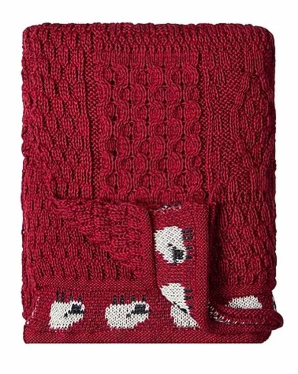 Picture of Red Wool Throw
