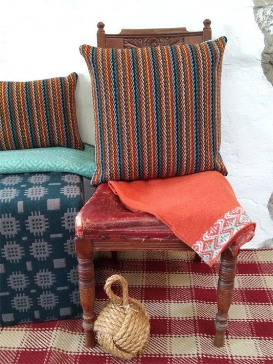 Picture of Herringbone Striped Cushion - Square