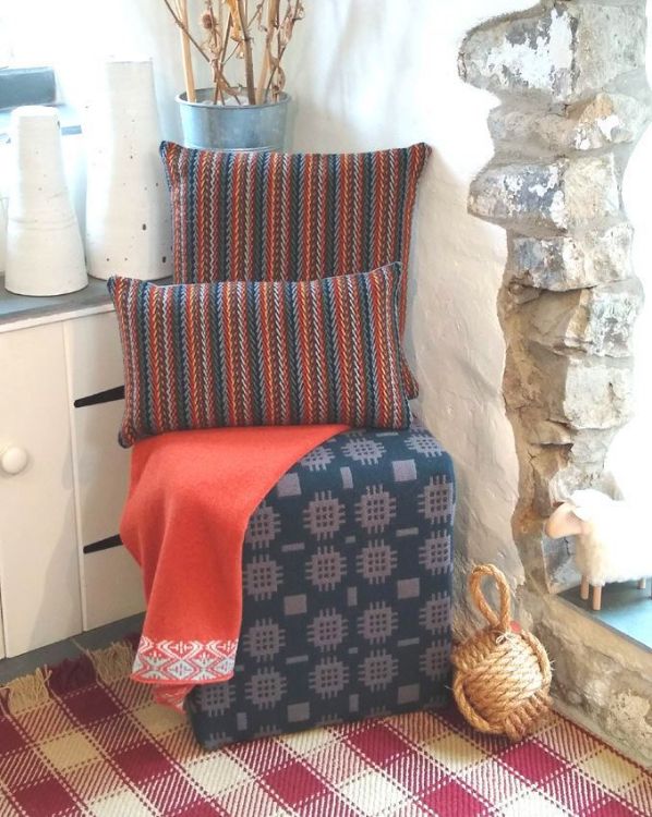 Picture of Herringbone Striped Cushion - Square
