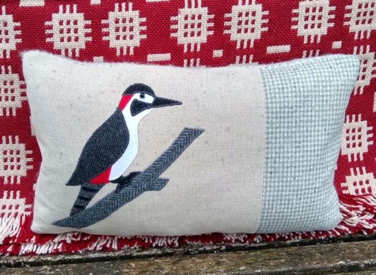 Picture of Woodpecker Cushion - Oblong