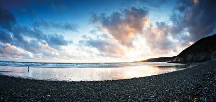 Picture of Lone Walker on Newgale