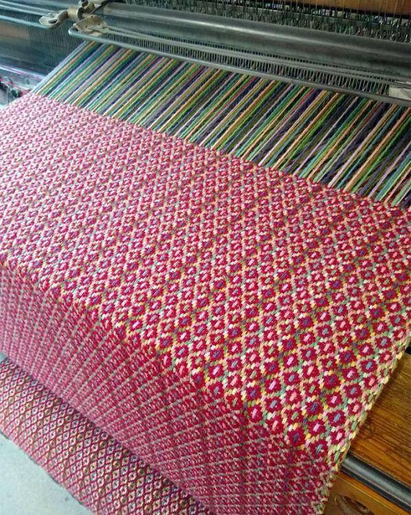 Picture of Berry Red Hiraeth Floor Rug