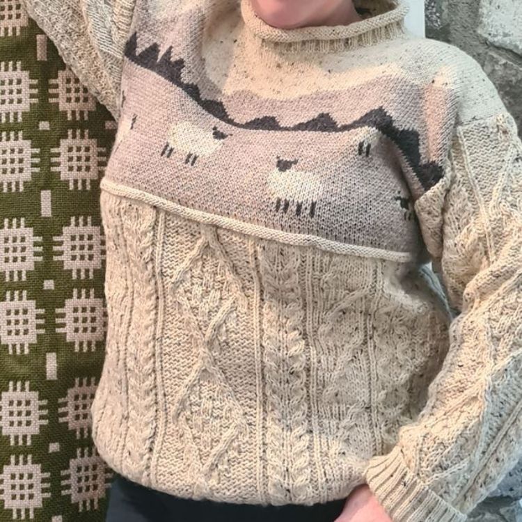 Picture of Sheep Scene Woolly Jumper