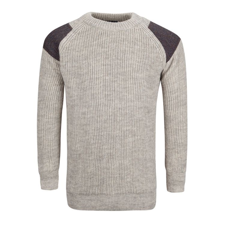 Picture of Tweed Men's Jumper - Oatmeal