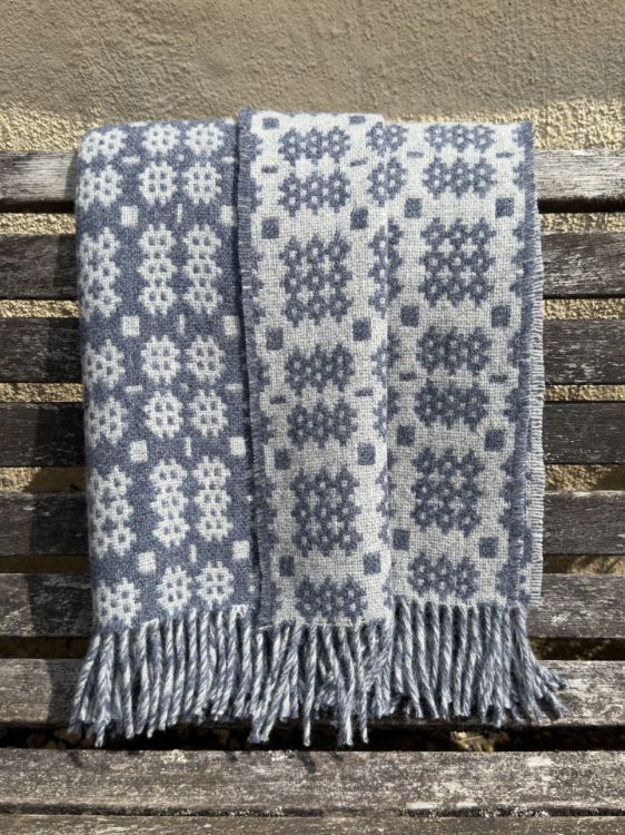 Picture of Welsh Tapestry Style Throw - Moonstone