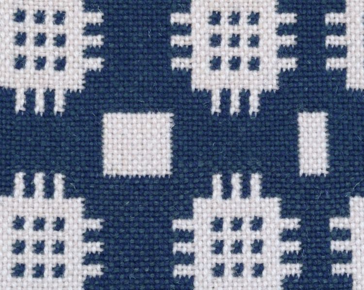 Picture of French Navy Welsh Tapestry Floor Rug